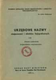 Urzędowe nazwy miejscowości i obiekt&oacute;w fizjograficznych. Nr 129; Powiat makowski, wojew&oacute;dztwo warszawskie