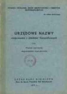 Urzędowe nazwy miejscowości i obiekt&oacute;w fizjograficznych. Nr134; Powiat ostrowski, wojew&oacute;dztwo warszawskie