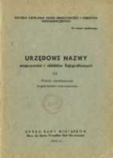 Urzędowe nazwy miejscowości i obiekt&oacute;w fizjograficznych. Nr123; Powiat ciechanowski, wojew&oacute;dztwo warszawskie