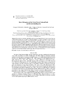 Bats (Chiroptera) ofthe Ujście Warty National Park and the surrounding area