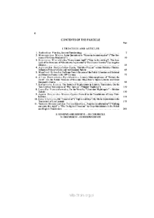 Pamiętnik Literacki, Z. 1 (2004), Contents of the fascicle