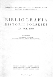 Bibliografia historii polskiej za rok 1969