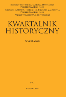 Kwartalnik Historyczny, R. 131 nr 2 (2024), Recenzje