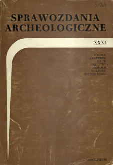 Sprawozdania Archeologiczne T. 31 (1979), Omówienia i recenzje