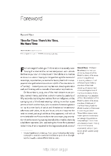 Time for Time: There is No Time, We Got Time