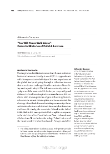 “You Will Never Walk Alone”: Potential Histories of Polish Literature