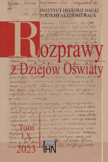 II Zjazd Historyk&oacute;w Wychowania w 250. rocznicę powstania Komisji Edukacji Narodowej. Osiągnięcia polskiej edukacji w kontekście europejskich przemian cywilizacyjnych, Uniwersytet Komisji Edukacji Narodowej w Krakowie, Uniwersytet Ignatianum w Krakowie, Towarzystwo Historii Edukacji, Krak&oacute;w, 5&ndash;7 listopada 2023 r.