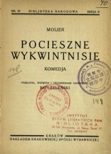 Pocieszne wykwintnisie : komedja