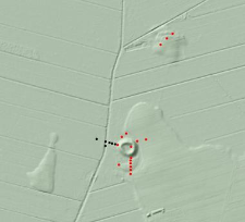 Map of geological drillings