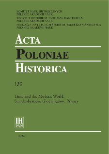 Acta Poloniae Historica T. 130 (2024), Title page, Contents, Contributors