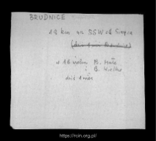 Brudnice. Files of Sierpc district in the Middle Ages. Files of Historico-Geographical Dictionary of Masovia in the Middle Ages