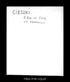 Cieszki. Files of Sierpc district in the Middle Ages. Files of Historico-Geographical Dictionary of Masovia in the Middle Ages