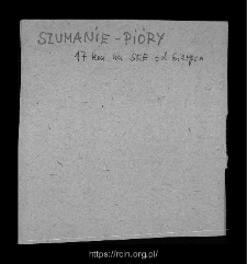 Szumanie-Pi&oacute;ry. Files of Sierpc district in the Middle Ages. Files of Historico-Geographical Dictionary of Masovia in the Middle Ages
