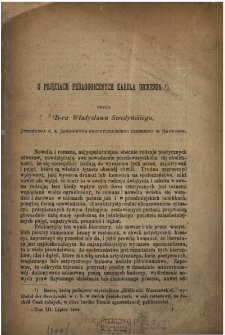 O pojęciach pedagogicznych Karola Dickensa