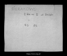 Sierakowo. Files of Raciaz district in the Middle Ages. Files of Historico-Geographical Dictionary of Masovia in the Middle Ages