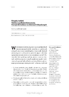 Skrypty nadziei. Habitus a polityka historyczna. Pamiętniki kobiece na Ziemiach Odzyskanych.