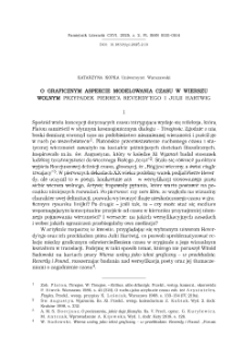 O graficznym aspekcie modelowania czasu w wierszu wolnym. Przypadek Pierre’a Reverdy’ego i Julii Hartwig.
