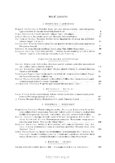 Pamiętnik Literacki, Z. 2 (2025), Spis treści