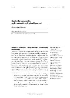 Namiastka sprawczości, czyli o potrzebie praktyk aplikacji wiedzy.