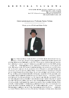 Dziewięćdziesięciolecie Profesora Raimo Pullata