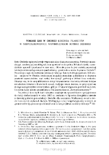 Tomasz Zan w Oborku. Legenda filaret&oacute;w w niepublikowanych wspomnieniach Sotera Dederki.
