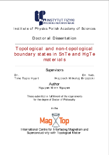 Topological and non-topological boundary states in SnTe and HgTe materials