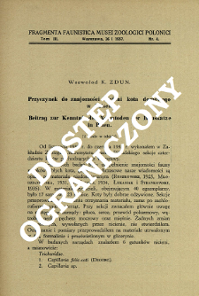 Przyczynek do znajomości nicieni kota domowego w Polsce = Beitrag zur Kenntnis der Nematoden der Hauskatze in Polen