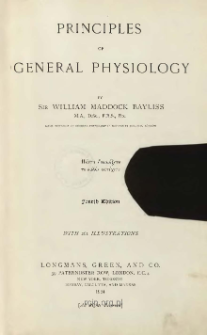 Principles of general physiology