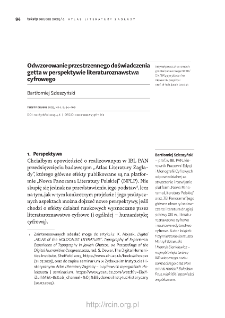 Odwzorowanie przestrzennego doświadczenia getta w perspektywie literaturoznawstwa cyfrowego.