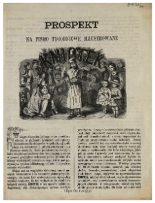 Prospekt na pismo tygodniowe ilustrowane Kmiotek
