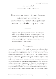 Doświadczenie obcości i kryteria dystansu kulturowego w perspektywie dziewiętnastowiecznych relacji polskiego zesłańca i podr&oacute;żnika &ndash; Agatona Gillera