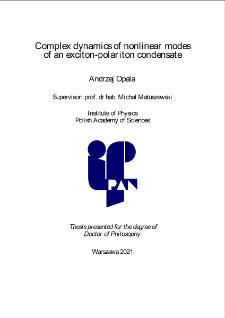 Complex dynamics of nonlinear modes of an exciton-polariton condensate