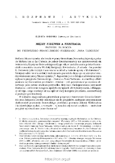 Między podziwem a frustracją. Przypisy tłumacza do pierwszego francuskiego przekładu &bdquo;Pana Tadeusza&rdquo;.