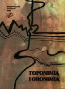 Toponimia i oronimia