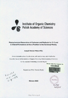 Photochemical Generation of Carbenes and Radicals for C-C and C-X Bond Formations at the &alpha;-Position to the Carbonyl Moiety