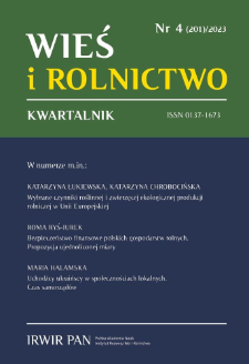 Financial Security of Polish Farms: Proposal for a Unified Measure