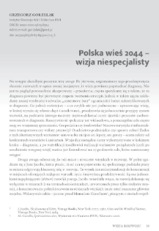 Polska wieś 2044 &ndash; wizja niespecjalisty