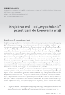 Krajobraz wsi &ndash; od &bdquo;wypełniania&rdquo; przestrzeni do kreowania wizji
