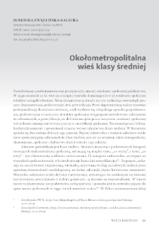Okołometropolitalna wieś klasy średniej
