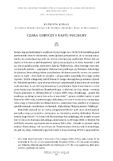 Czara goryczy i nap&oacute;j pociechy.