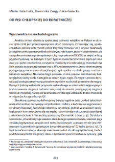 Od wsi chłopskiej do robotniczej