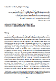 Od gospodarstwa chłopskiego do przedsiębiorstwa rodzinnego
