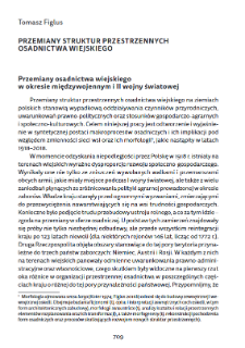Przemiany struktur przestrzennych osadnictwa wiejskiego