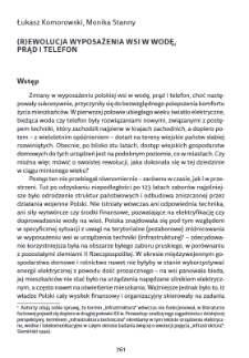 (R)ewolucja wyposażenia wsi w wodę, prąd i telefon