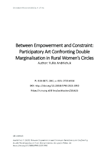 Between Empowerment and Constraint: Participatory Art Confronting Double Marginalisation in Rural Women&rsquo;s Circles