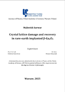 Crystal lattice damage and recovery in rare-earth implanted &beta;-Ga2O3
