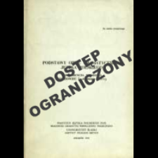 Podstawy opisu gramatycznego języka polskiego : konferencja naukowa (Jaszowiec 2-4 kwietnia 1975 r.)