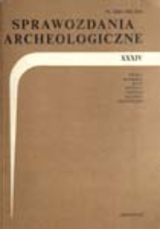 Sprawozdania Archeologiczne T. 34 (1983), Omówienia i recenzje