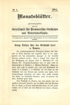 Monatsblätter Jhrg. 18, H. 4 (1904)