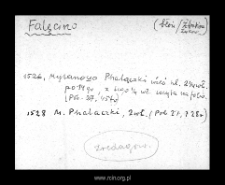 Falencin. Files of Blonie district in the Middle Ages. Files of Historico-Geographical Dictionary of Masovia in the Middle Ages